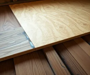 Podłoga z płyt OSB na starych legarach