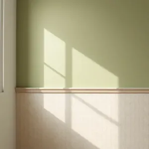 Połączenie tapety z farbą na ścianie