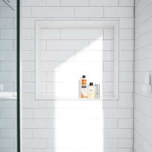 Półka pod prysznicem w ścianie wymiary