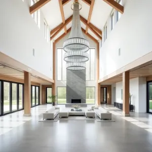 Projekt domu z wysokim sufitem