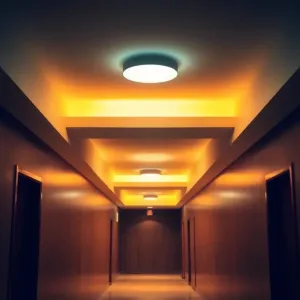 Przedpokój oświetlenie sufitowe inspiracje