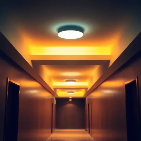 Przedpokój oświetlenie sufitowe inspiracje