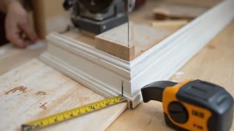 przycinanie listwy przysufitowej pod kątem