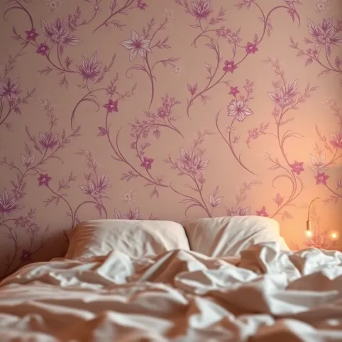 Romantyczna fototapeta do sypialni