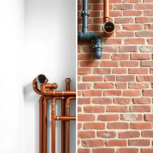 Rury co w ścianie czy na zewnątrz