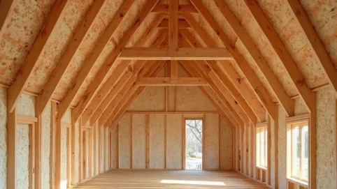 Ściana szczytowa drewniana