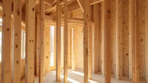 Ściana szkieletowa drewniana