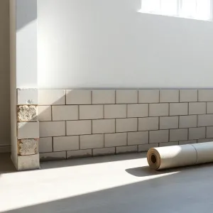 Stawianie ścianki działowej z bloczków