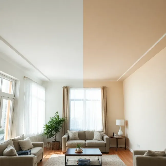 Sufit biały czy w kolorze ścian