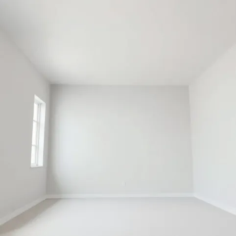 Sufit w kolorze ścian szary