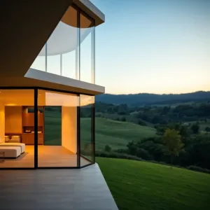 Szklana ściana zewnętrzna cena