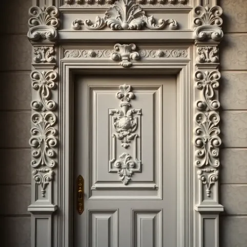 Sztukateria na drzwiach