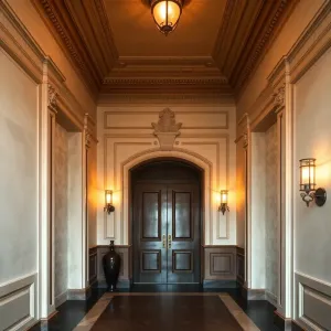 Sztukateria w przedpokoju