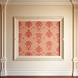 Sztukateria z tapetą w środku