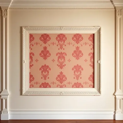 Sztukateria z tapetą w środku