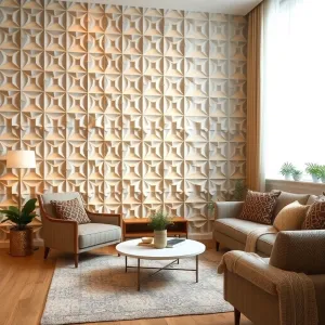 Tapeta 3D do salonu