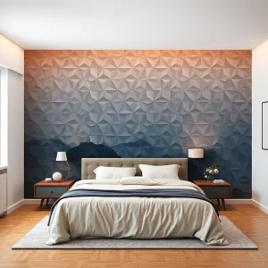 Tapeta 3D powiększająca przestrzeń do sypialni