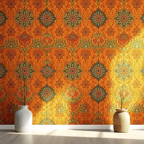 Tapeta boho do salonu