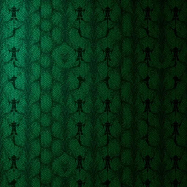 Tapeta butelkowa zieleń wzory