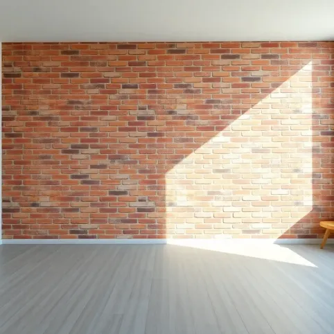 Tapeta cegła w salonie