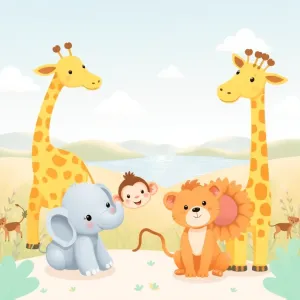 Tapeta dla dzieci zwierzęta