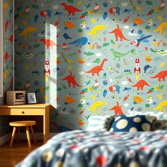 Tapeta do pokoju chłopca