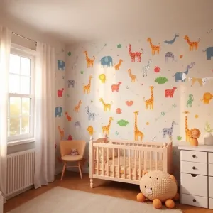 TAPETA do pokoju dziecka zwierzęta