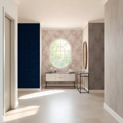 tapeta do przedpokoju  aranżacje