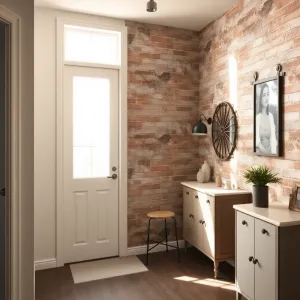 Tapeta loft do przedpokoju