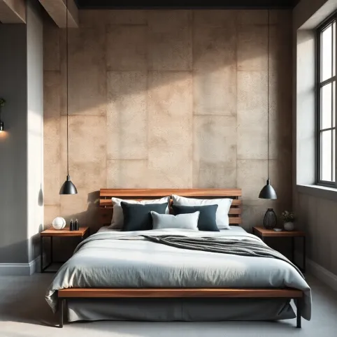 Tapeta loft do sypialni