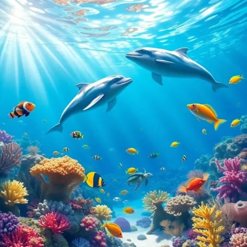 Tapeta morska dla dzieci