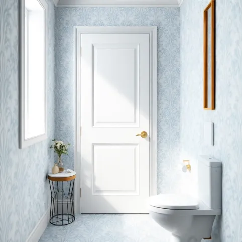Tapeta Na Drzwi Do Łazienki