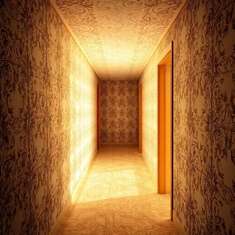 Tapeta na korytarzu