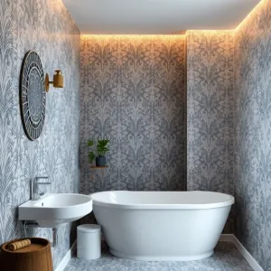 Tapeta winylowa na flizelinie do łazienki