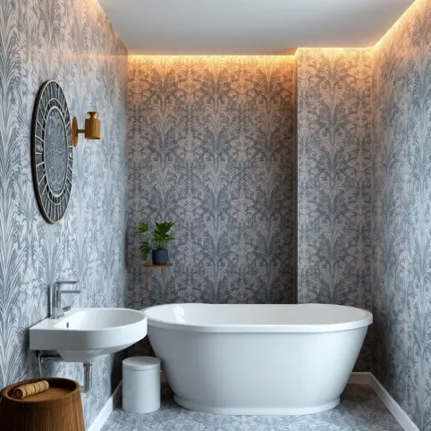 Tapeta winylowa na flizelinie do łazienki