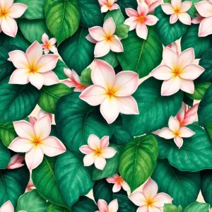 Tapeta z motywem roślinnym