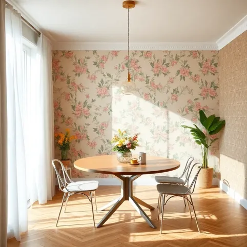 Tapety do jadalni aranżacje