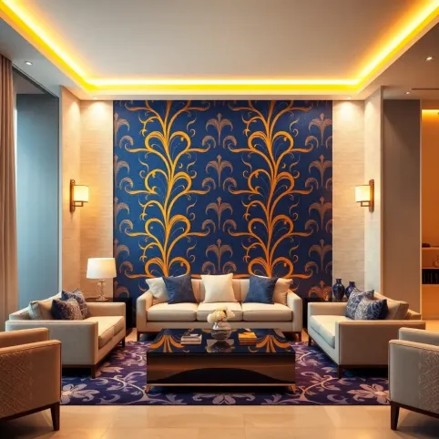 Tapety glamour do salonu