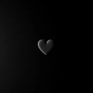 Tapety na telefon czarne z sercem