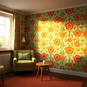 Tapety retro do salonu