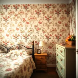 Tapety retro do sypialni
