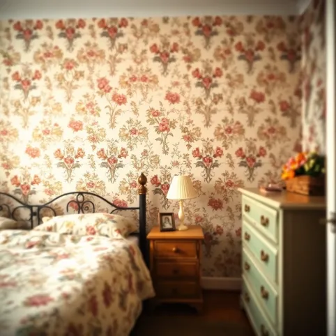 Tapety retro do sypialni