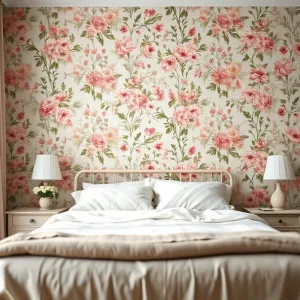 Tapety w kwiaty do sypialni
