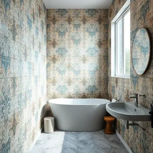 Tapety z włókna szklanego do łazienki