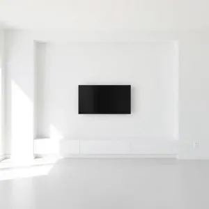 Telewizor z montażem na ścianie