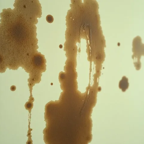 Tłuste plamy na ścianie  czy to grzyb