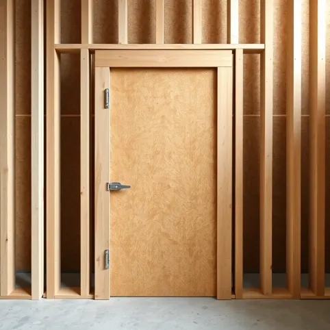 Tymczasowe drzwi z płyty OSB