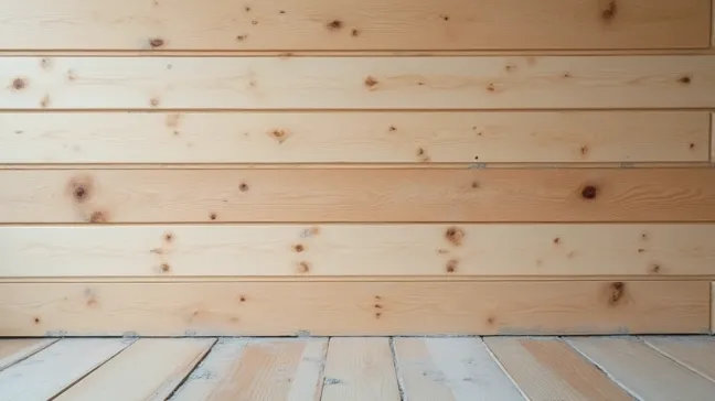 Układanie płytek na drewnianej ścianie