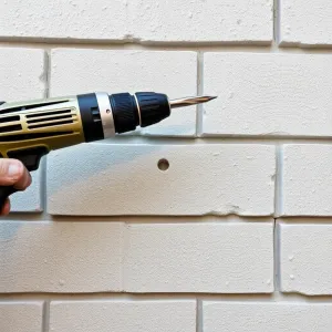 Wiercenie W Ścianie W Bloku