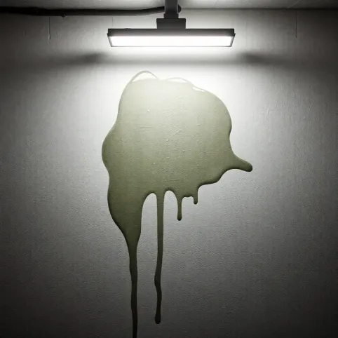 Wilgotna ściana w piwnicy